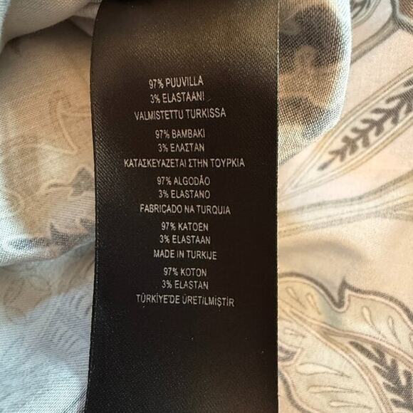 Ted Baker London Canwe Slim Fit Floral Short Sleeve Button-Up Shirt Size 5 (XL) - Picture 11 of 16